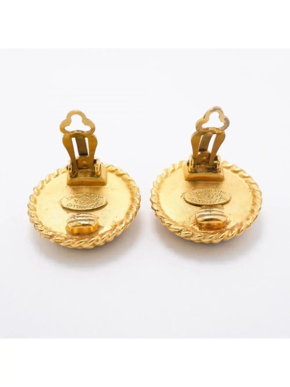 Chanel Cc Logo Circle Clip-On Earrings #327605C67B